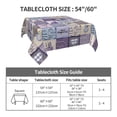 thumbnail image 7 of Wukai Lavender Flowers Waterproof Tablecloth for Kitchen Dining, Fits Square Tables for 2-4 Seats -54"x54", 7 of 7