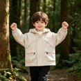 thumbnail image 6 of Toddler Boys Windbreaker Outerwear Baby Lightweight Hooded Zip Raincoats Casual Coat Cute Fashion Coats Windbreaker Jackets, 6 of 6