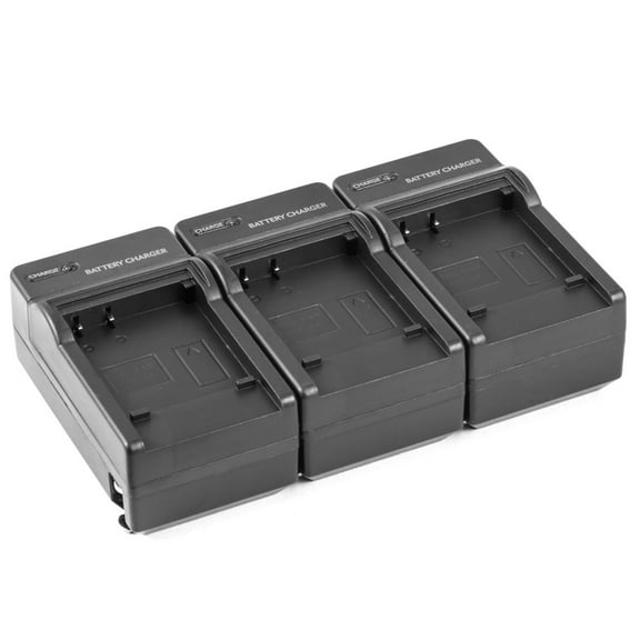 3x Combo - AC/DC Battery Charger for Panasonic DMW-BCF10 DMW-BCF10E DMW-BCF10PP DMC-TS1 3-PACK