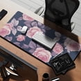 thumbnail image 2 of Long Mouse Pads for Desk,Pioneer Flower Floral Print Pattern Desk Mats on Top Of Desks, Desk Mouse Pad Extra Large with 3mm Non-Slip Base and Stitched Edge for Gaming,Office,Work,Home 35.4"x15.7", 2 of 6