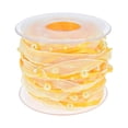 thumbnail image 1 of yuksok Bead Ribbon Chiffon Beaded Wrap Roll Applique for Clothes Wedding Bouquets yellow, 1 of 9