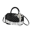 thumbnail image 4 of Bolso de mano para mujer, moderno, con correa ajustable, ligero, ideal para viajar. Negro, 4 of 9