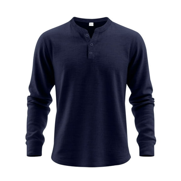 Snndgx Mens Casual Shirts Pullover Fitness Shirts Long Sleeve V Neck Loungewear Basic Shirts Solid Color