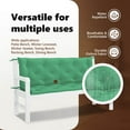 thumbnail image 4 of vidaXL Indoor/Outdoor Bench Cushions 2 pcs, Non-slip, Water-Repellent, Green 59.1"x19.7"x2.8", 4 of 8