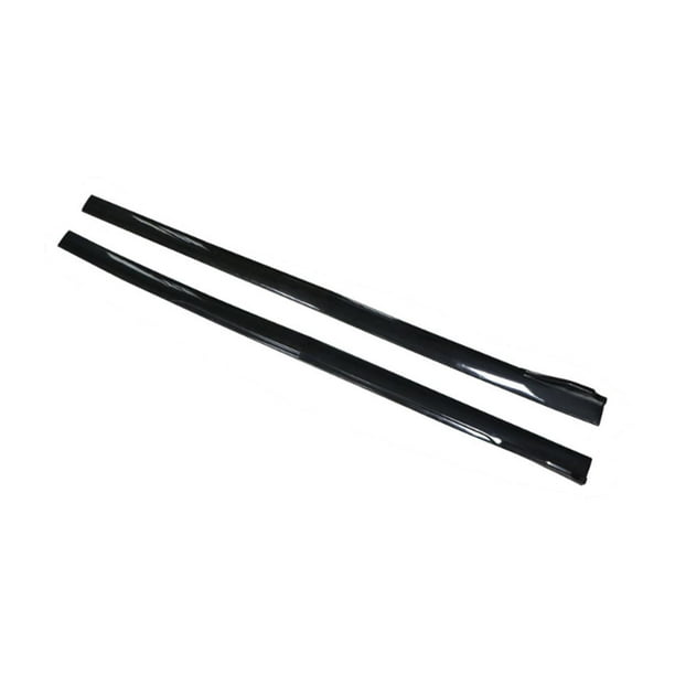 2 faldones laterales genéricos para coche, reemplazan los faldones laterales universales para el estilo de la carrocería. Patrón de fibra de carbono