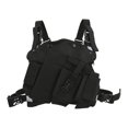 thumbnail image 1 of Mochila para el pecho con radio bidireccional, funda para radio bidireccional, estuche de transporte portátil, bolsa tipo chaleco para walkie talkie,, 1 of 10