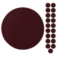 thumbnail image 1 of Furnish My Place Modern Indoor/Outdoor Commercial Solid Burgundy Rug, Modern Area Rug, Baby Nursery Mat, Pet-Friendly Carpet for Living Room, Playroom, Made in USA, 18" Round - Set of 20, 1 of 6