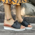 thumbnail image 4 of Bwomeauty Summer Sandals , Sandales d'Été pour Femmes à la Mode Décontractées Polyvalentes Ajourées, Nouvelles Pantoufles à Talon Compensé pour le Printemps et l'Été, Cadeau pour Femmes, 4 of 9