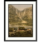 Historic Framed Print, Gudvangen Kilfos Sognefjord Norway, 17-7/8" x 21-7/8"
