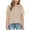 Beige, variant on Women's Soft Knit Top with Decorative Openwork Panels A Relaxed Oversized And Ribbed For Casual Layered Style Beige XXL