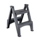 thumbnail image 1 of Escalera plegable de 2 escalones, ligera, multifuncional, para lavado de autos, con pedal antideslizante para interiores y exteriores, construcción Gris, 1 of 8