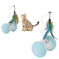 thumbnail image 3 of Roue d'Exercice pour Chat, Jouets Interactifs pour Chat, Amusant, Rechargeable par USB, Mignon, Longue Durée de Veille pour Chats, Modèle de Chat Fortune, 3 of 8