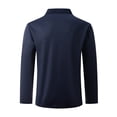 thumbnail image 4 of Long Sleeve Shirts Hvyesh Men's Long Sleeve Shirt Casual Zip Up Golf Shirt Classic Collared Work Shirt, 4 of 5