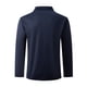 thumbnail image 4 of pstuiky Camisas de manga larga abrigadas para hombre, Camisa deportiva de color liso para hombre con solapa y botones, manga larga, top/camisa con solapa camisetas de hombre m, 4 of 5
