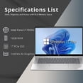 thumbnail image 3 of HP Envy x360 2-in-1 15.6'' FHD Touchscreen Laptop, Intel Core i7-1355U, 16GB LPDDR5 RAM, 1TB SSD, Backlit KB, Intel Iris Xe Graphics, 5MP IR Camera, Win 11 Pro, Silver, 32GB Hotface USB Card, 3 of 5