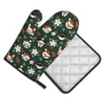 thumbnail image 2 of Gaeub Festive Forest Friends Print Oven Mitts and Pot Holders Sets of 2,Heat Resistant Pad,Cooking Gloves, for Baking BBQ Home Decor, 2 of 7