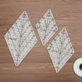 thumbnail image 4 of Multifunctional Sewing Ruler Fabric Cutting Ruler Acrylic Quilters Ruler 60 Degree Quilting Template Ruler, 4 of 8