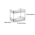 thumbnail image 3 of CVLNCYCLING Corner Shower Caddy,Organizer Bathroom Shower Shelves,Desktop Shelf Transparent Three-layer Household Storage Shelf for Bathroom,Kitchen,Countertop, 3 of 8