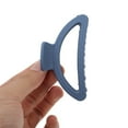 thumbnail image 5 of Unique Bargains 1 Pc Frosted Half Circle Hair Clips Hairdo Clip for Home Dark Blue, 5 of 5