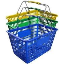 Fma Omcan Plastic Shopping Basket Yellow