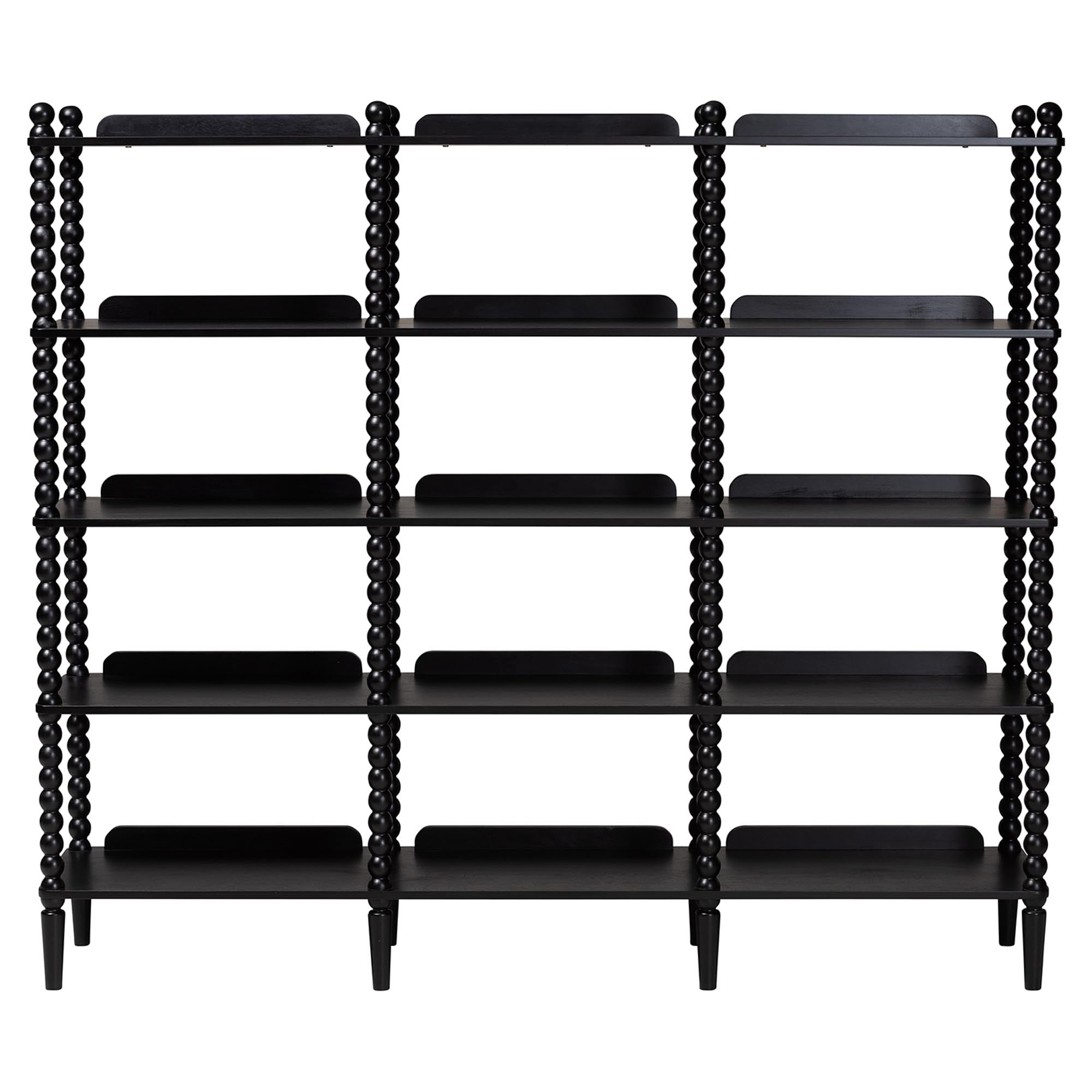 Baxton Studio Lucera Farmhouse Display shelf, 72 in., Black