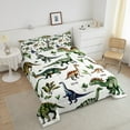 thumbnail image 4 of Dinosaur Comforter Set Twin Dinosaur Twin Bedding Sets, Cute Dinosaur Print Bedding Comforter Sets Cartoon Animal Dino Down Comforter Dinosaurs Print Duvet Set, 4 of 7