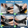 thumbnail image 5 of Gymax 21'' 4-in-1 Lightweight Terrain Aluminum Snowshoes w/ Ski Poles Carry Bag Gold, 5 of 10