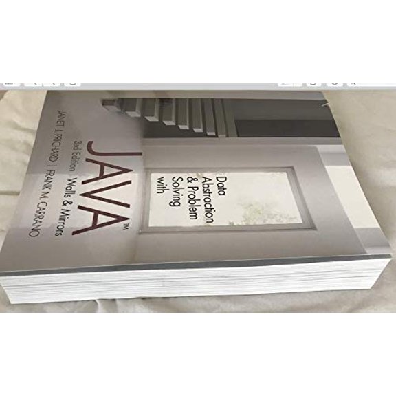 Pre-Owned Data Abstraction and Problem Solving with Java: Walls and Mirrors, 9780132122306, 0132122308, Paperback, 3 edition
