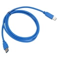 thumbnail image 4 of Cable de impresora USB 3.0 A macho a B macho 5 Gbps 4.9 pies de largo Cable de escáner USB de cobre de PVC para concentrador de controladores duros externos, 4 of 5