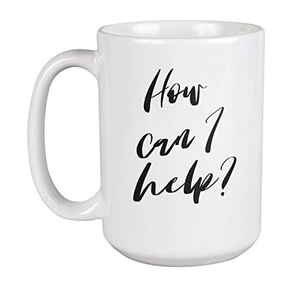 Enneagram Type 2 - Coffee and Tea Gift Mug: How can I help? (15oz)