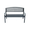 thumbnail image 4 of Hi-Line Gifts Cast Iron Outdoor Garden Bench - 50" - Black, 4 of 5