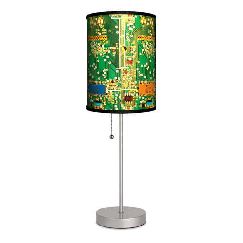 8 x 8 x 14 Lamp-In-A-Box TRI-DEC-PT051 Décor Art Pattern 051 Tripod Lamp 