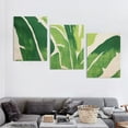 thumbnail image 4 of Shadudu Banana Leaf Triptych Set Modern Wall Decor for Living Room Bedroom Office 12"x16"x3pcs, 4 of 6