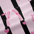 thumbnail image 5 of Manfei Cute Coquette Bow Blackout Curtains Set of 2 (38x54 Each),Black Geometric Stripes Living Room Curtains, 5 of 6