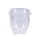 thumbnail image 2 of Taza transparente alta o corta de plástico Ticfox Taza licuadora exprimidor piezas de repuesto accesorios cortos, 2 of 10