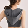 thumbnail image 4 of yunLCZ Square Neck Tank Top Women's New Back Anti Glare Hooded Versatile Fitness Fixed Cup With Chest Cushion Yoga Sports Vest Summer Sleeveless Tops, 4 of 4