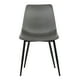thumbnail image 2 of Silla Armen Living Monte Mid Century de piel sintética gris antracita, 2 of 9