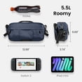 thumbnail image 4 of Bandolera Tomtoc X-Pac de 5,5 L para Nintendo Switch 2/ROG Xbox, 4 of 9