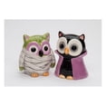 thumbnail image 3 of Ceramic Owl Dracula Mummy Salt and Pepper Shakers Fall Gift, 3 of 3