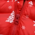 thumbnail image 6 of URMAGIC URMAGIC 2-6T Kid Boy Girl Christmas Thicken Winter Coat Hooded Puffer Jacket, 6 of 11