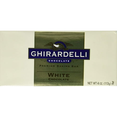 Ghirardelli Classic White Chocolate - Chocolate Baking Bar, White Chocolate, 4-Ounce Bars (Pack of 6) Ghirardelli