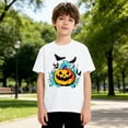 thumbnail image 5 of Abcomgle Halloween Shirts for Girls Size 10-12 Spooky Colorful Flame Pumpkin Bat Tshirts for Girls Crewneck Short Sleeve Tee Shirts for Girls Fall Funny Holiday Tee Top Girls, 5 of 8