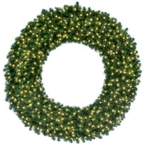 Vickerman 96" Grand Teton Artificial Christmas Wreath, Warm White Wide Angle LED Lights