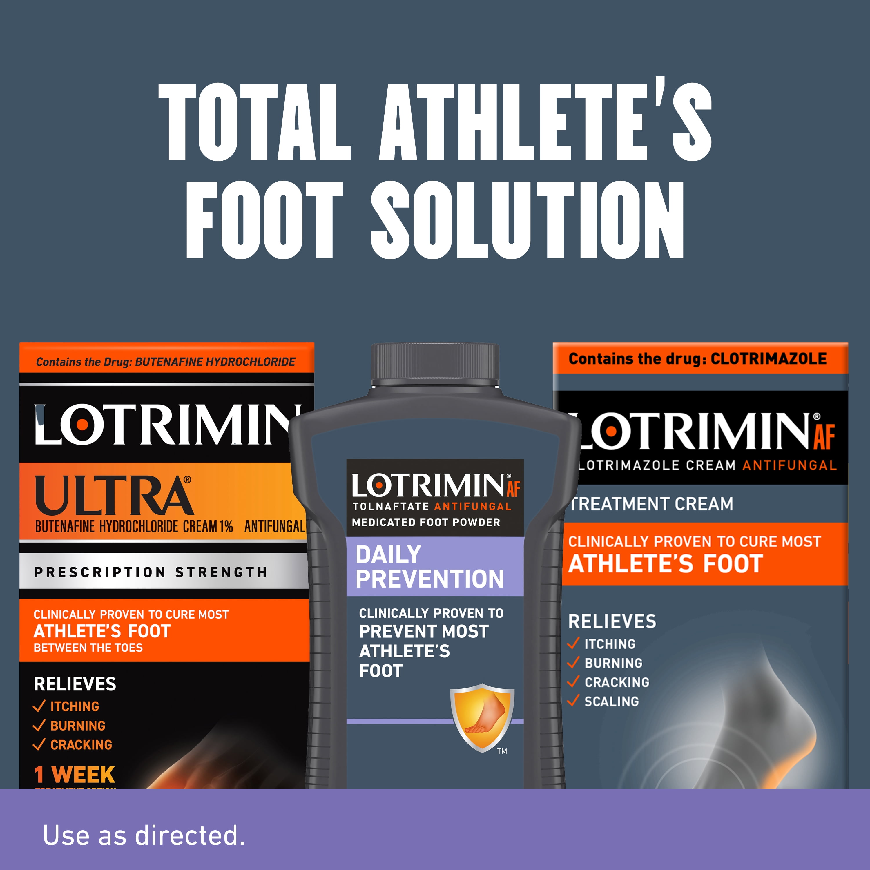 Lotrimin Athlete's Foot Daily Prevention Medicated Foot Powder, 3 oz
