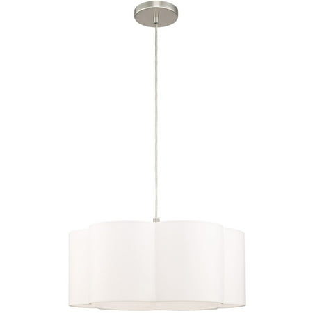 

Pendants 1 Light Fixtures With Brushed Nickel Finish Steel Material Medium 16 100 Watts