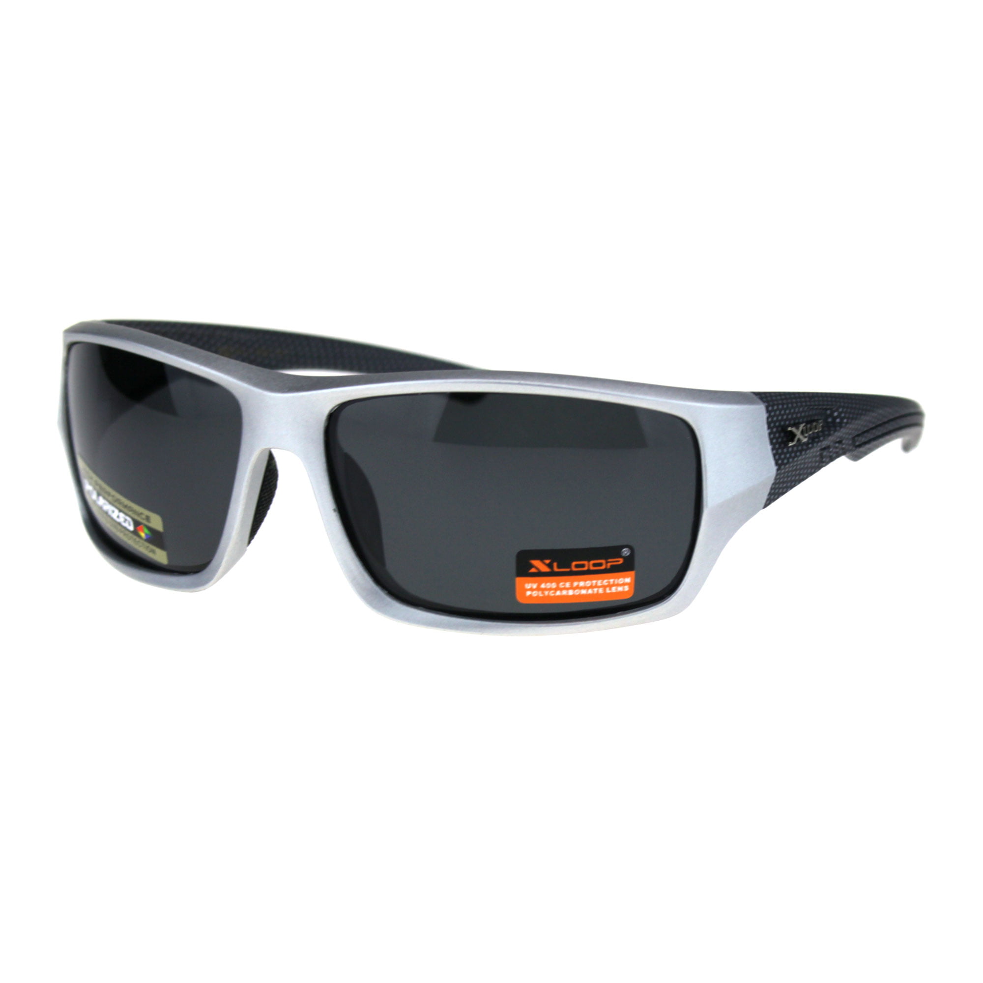 Mens Xloop Polarized Sports Biker Outdoor Wrap Around Plastic Frame Sunglasses