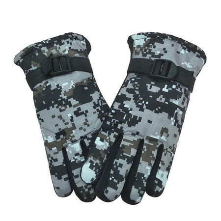 

Aompmsdx Kids Winter Warm Windproof Cold Weather Outdoor Sports Gloves For Boys Girls Snow Gloves Ski Glovesdress