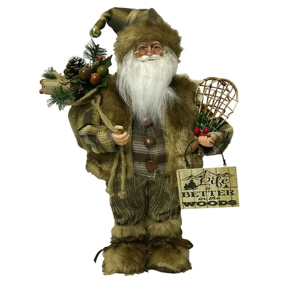 Santa's Workshop Indoor Home Christmas Decorative 15" Woodsman Claus