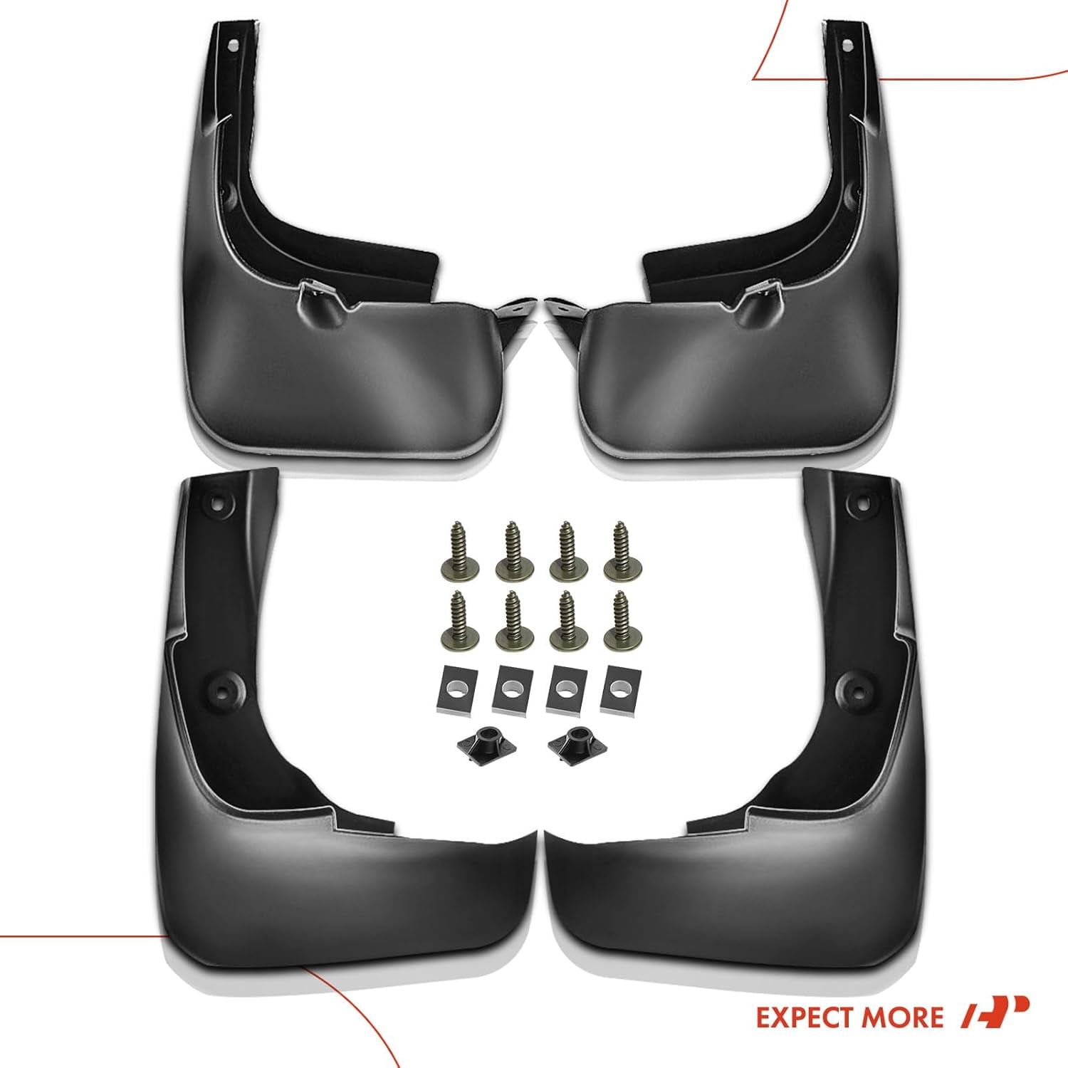 A-Premium Splash Guards Mud Flaps Mudflaps for Lexus RX350 RX450h 2010-2015 4-PC Set