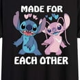 thumbnail image 3 of Lilo & Stitch - Valentine's Day Made For Each Other - Women's Oversized T-Shirt, 3 of 5
